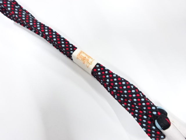 未使用品　正絹　手組帯締め